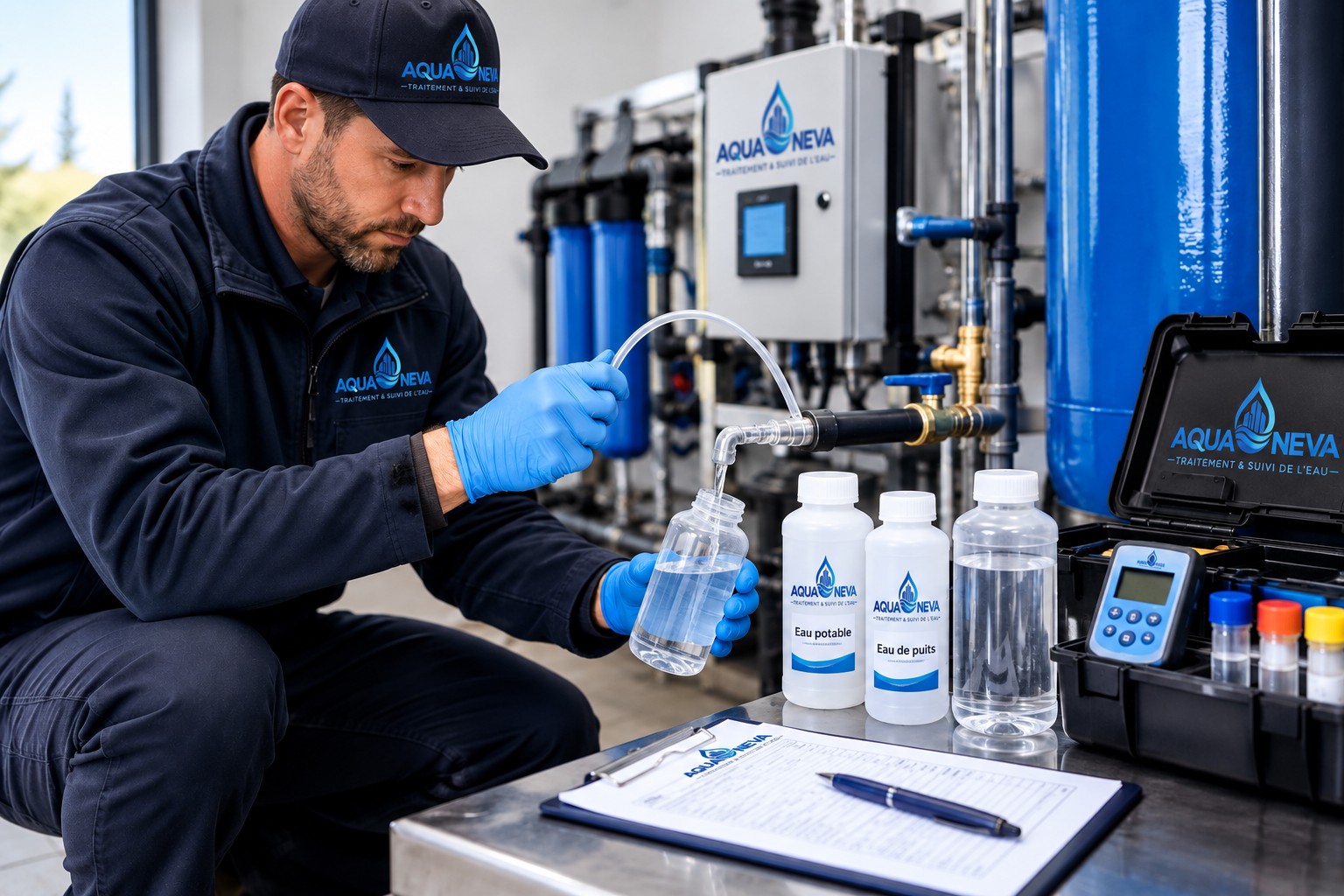 Échantillonnage et analyse d’eau par Aquaneva à Gatineau